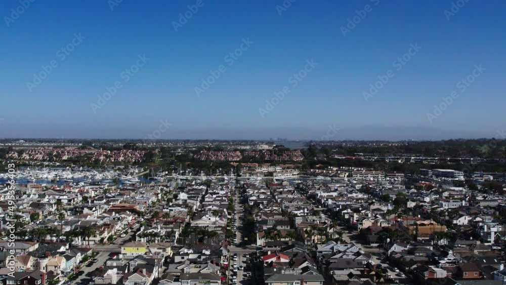 view of Balboa Island From the Air view of Balboa Island From the Air