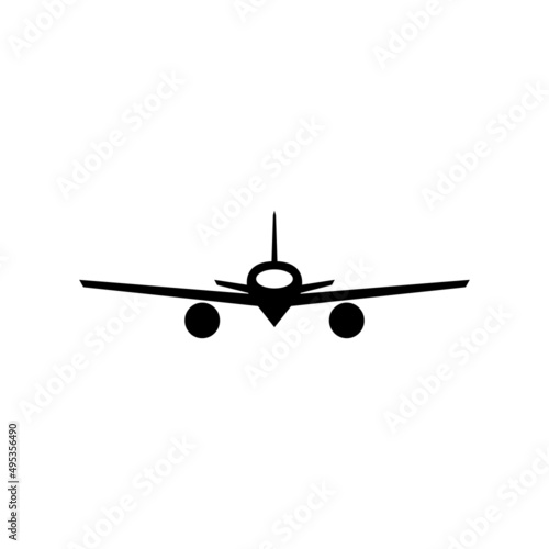 airplane icon vector logo illustration