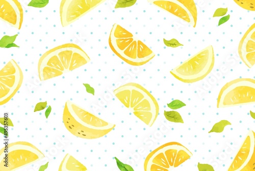 beautiful lemon background illustration