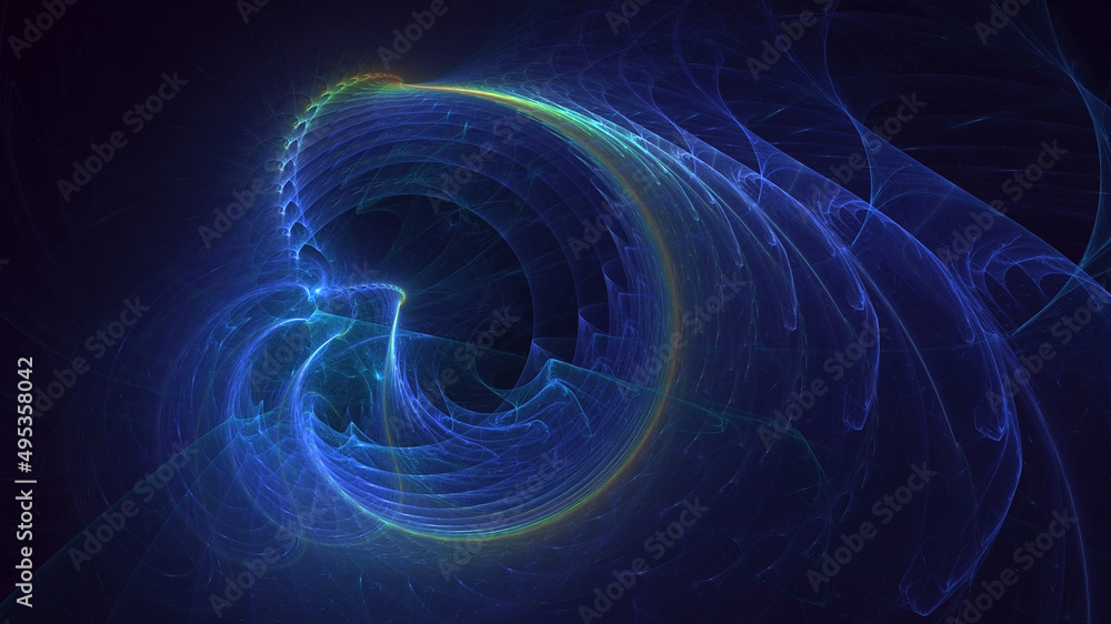 3D rendering abstract multicolor technology fractal light background 3D rendering abstract multicolor technology fractal light background