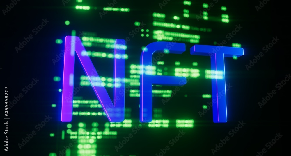 NFT non fungible token, crypto art, crypto currency web 3 defi technology	
