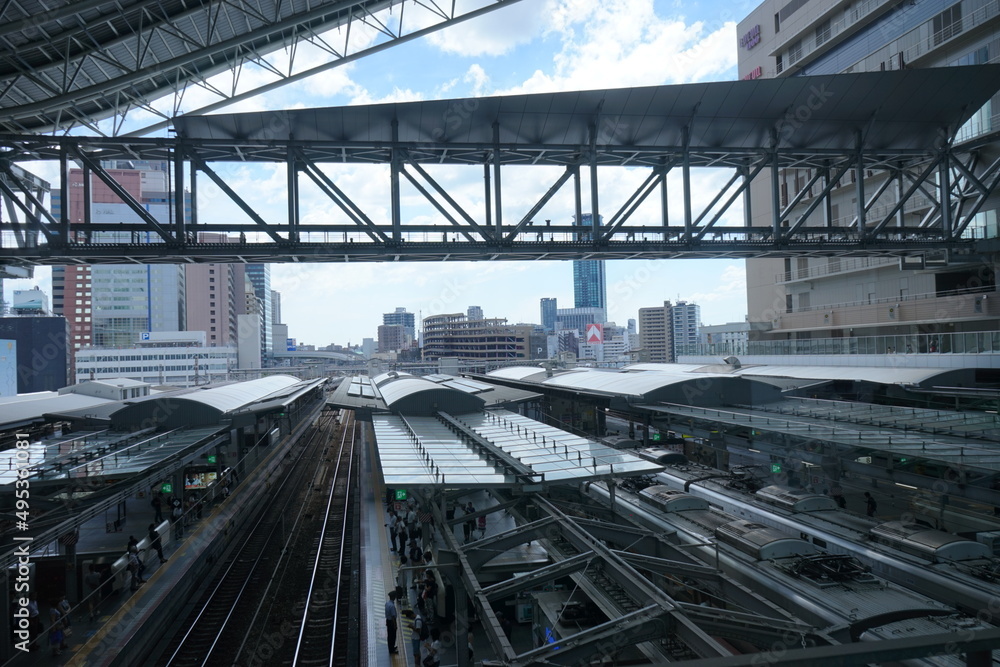 railway bridge in the city