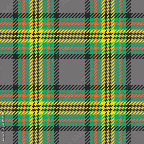 Plaid seamless pattern. Check fabric texture. Vector textile print.