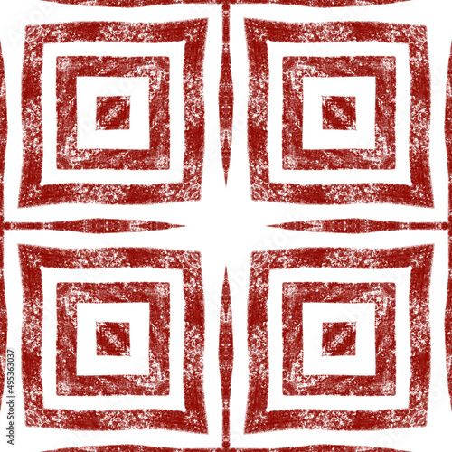 Exotic seamless pattern. Wine red symmetrical