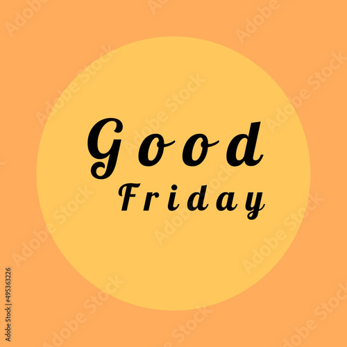 Good Friday for christian religious occasion banner.