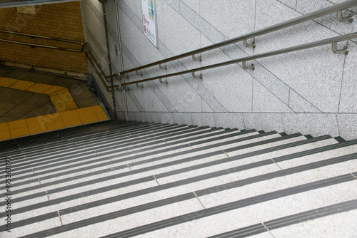 地下鉄の駅の階段の入口 photo