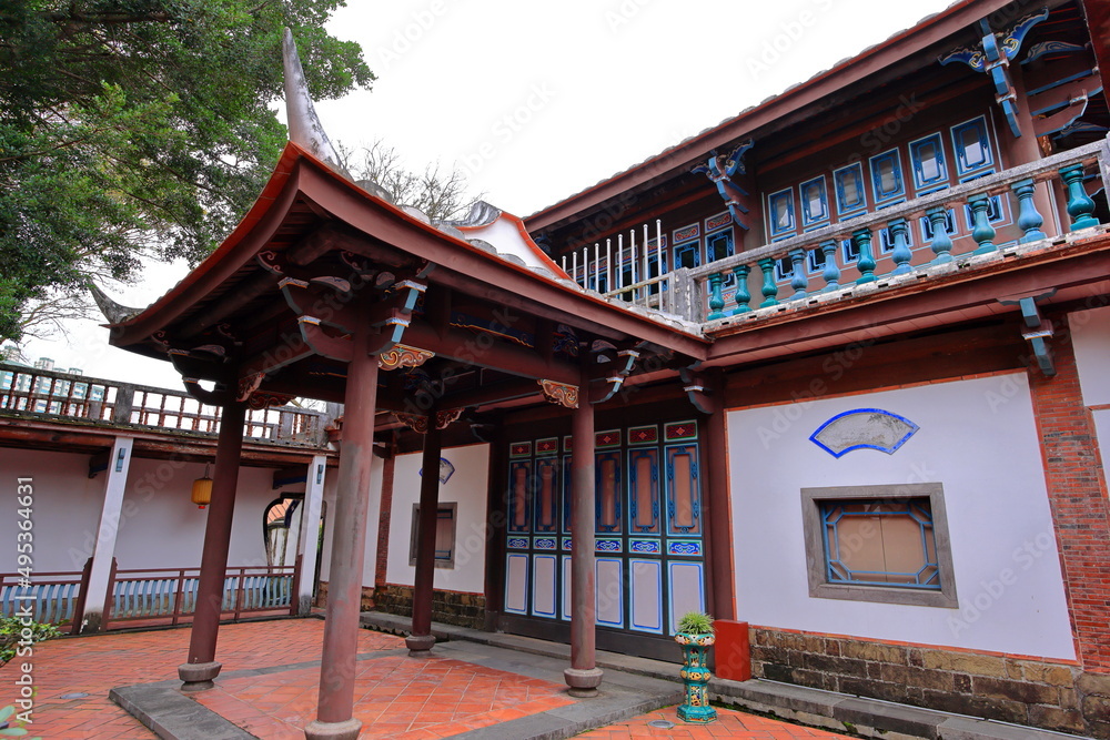Lin family garden with elegant mansion and classic Chinese garden architectures in Banqiao District, New Taipei City, Taiwan Lin family garden with elegant mansion and classic Chinese garden architectures in Banqiao District, New Taipei City, Taiwan
