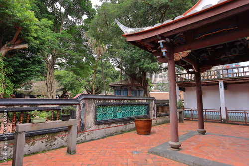 Lin family garden with elegant mansion and classic Chinese garden architectures in Banqiao District, New Taipei City, Taiwan