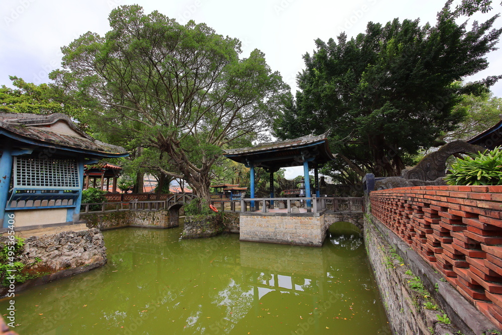 Lin family garden with elegant mansion and classic Chinese garden architectures in Banqiao District, New Taipei City, Taiwan Lin family garden with elegant mansion and classic Chinese garden architectures in Banqiao District, New Taipei City, Taiwan