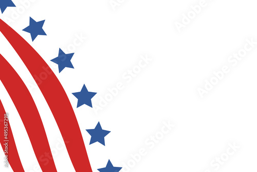 USA flag in style vector