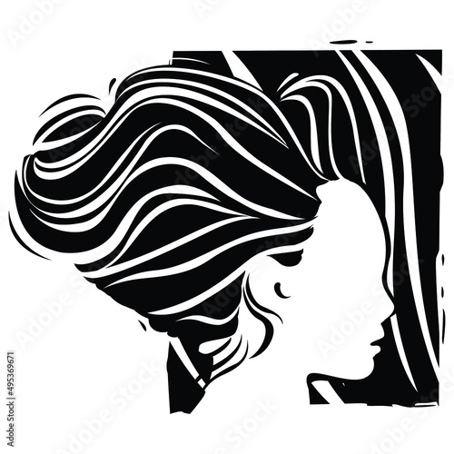 woman vector abstract illustration