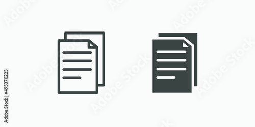 document, page, paper, business, office, file, paperwork, folder icon vector symbol © Ruxsare