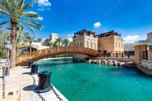 Photography Madinat jumeirah in Dubai UAE. Arabian mini city