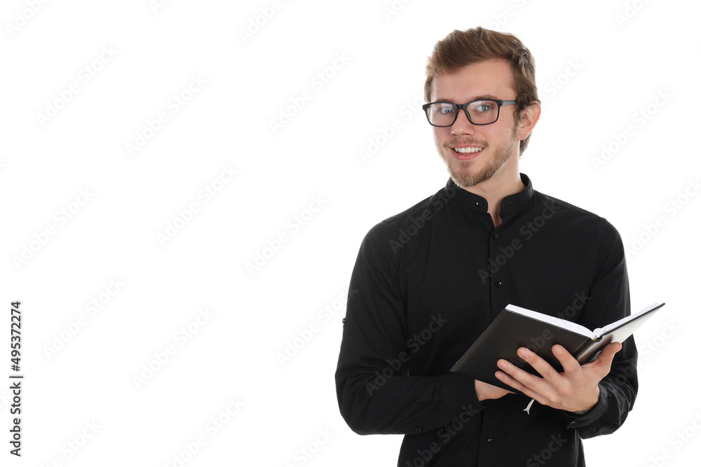Attractive young man isolated on white background Attractive young man isolated on white background