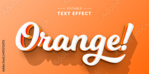 Editable Text Effect Mockup. Vector Graphic Style