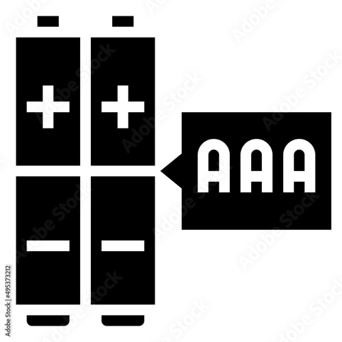 BATTERY glyph icon,linear,outline,graphic,illustration