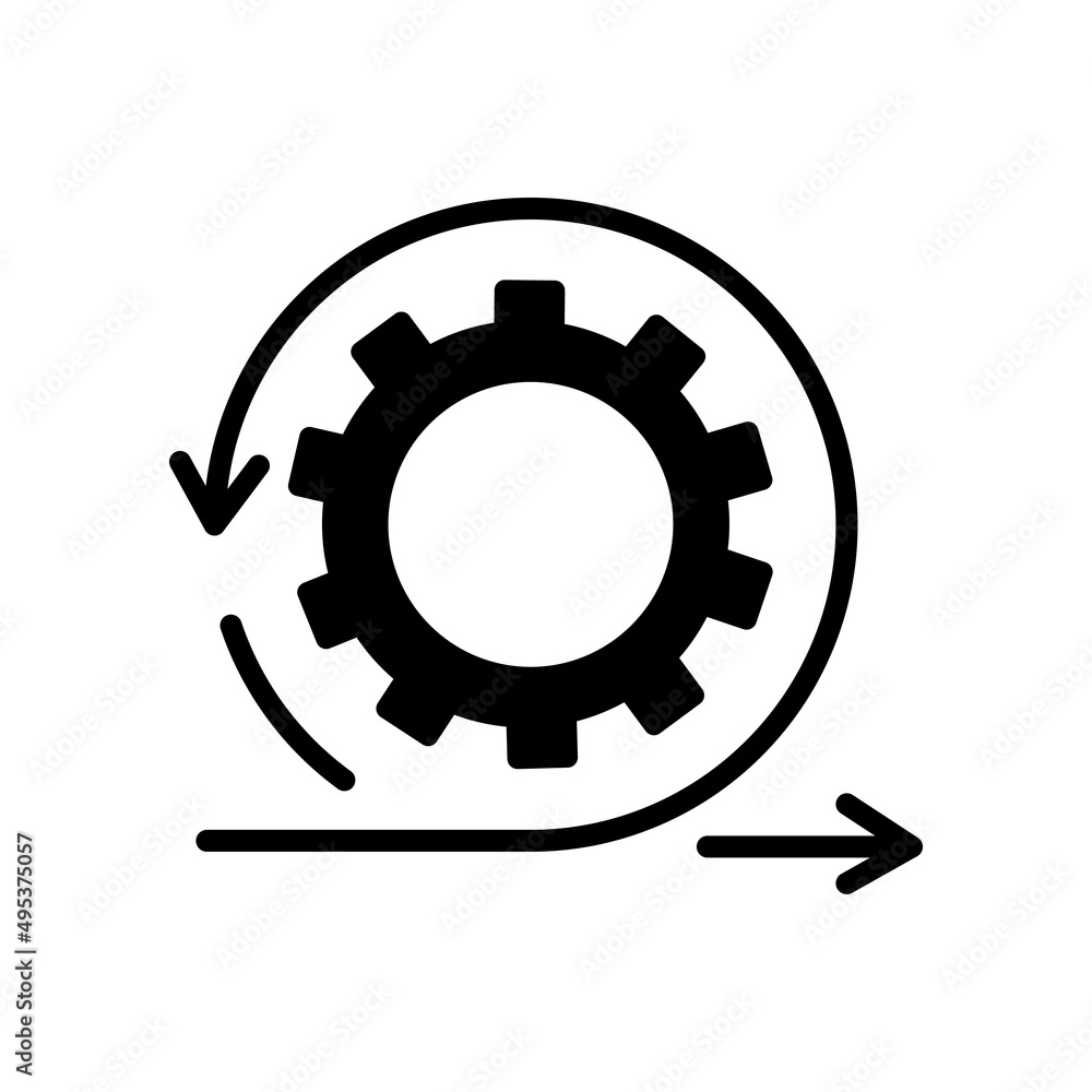 Gear Icon Logo Template Illustration Design. Vector EPS 10.