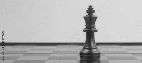 Chess board game concept of business ideas competition and finance money