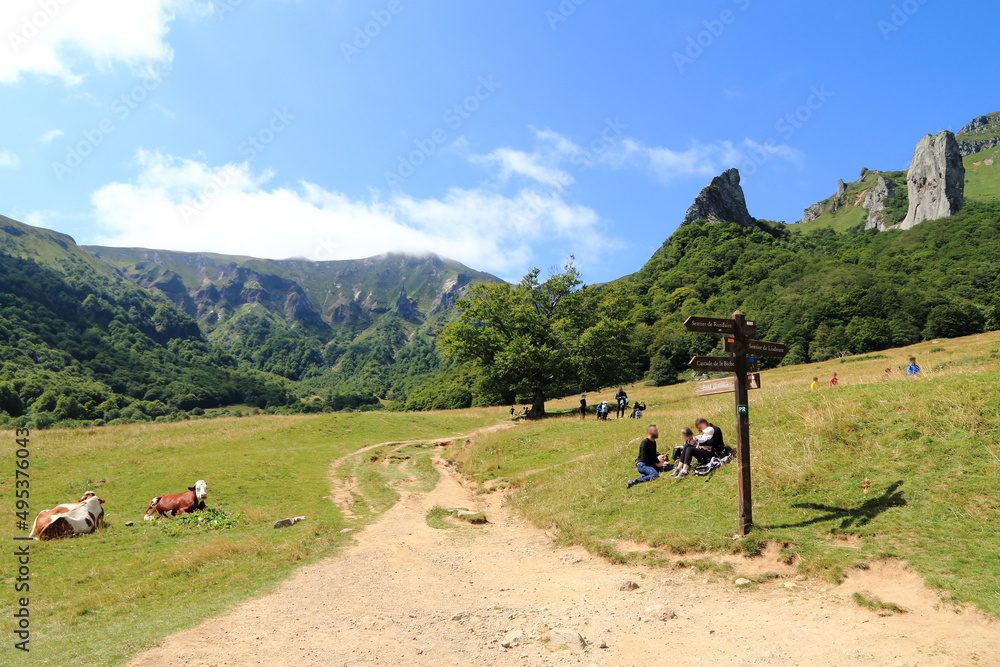 La vallée de Chaudefour dans le massif du Sancy en Auvergne