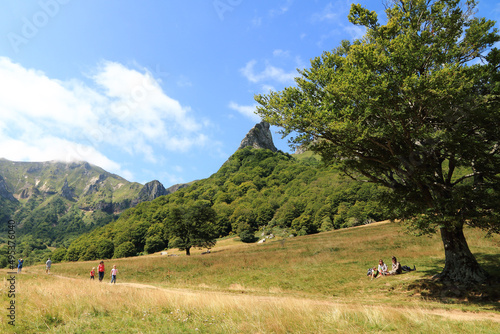 Obraz na płótnie La vallée de Chaudefour dans le massif du Sancy en Auvergne w salonie