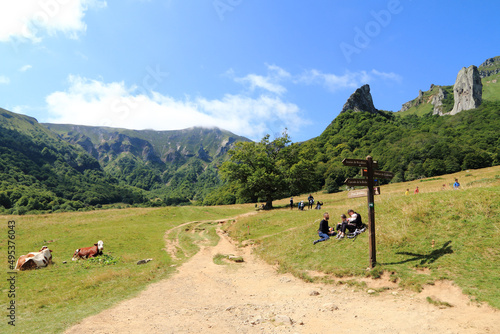 Obraz na płótnie La vallée de Chaudefour dans le massif du Sancy en Auvergne w salonie