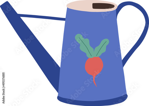 Watering Can for Plants and Flowers Cartoon IIlustration