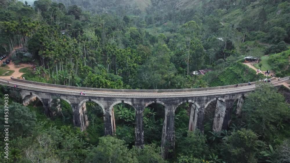 Aerial view of the famous Nine Arches Bridge, Ella, Sri Lanka Aerial view of the famous Nine Arches Bridge, Ella, Sri Lanka