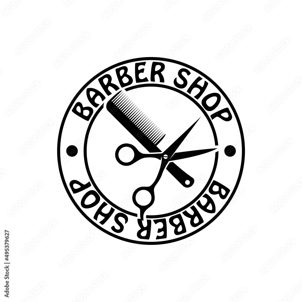 Barber Shop icon isolated on white background Barber Shop icon isolated on white background