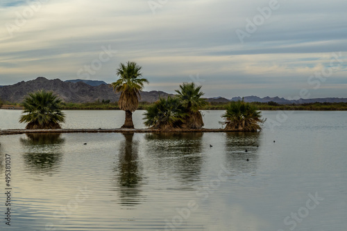 A beautiful overlooking view of nature in Yuma, Arizona