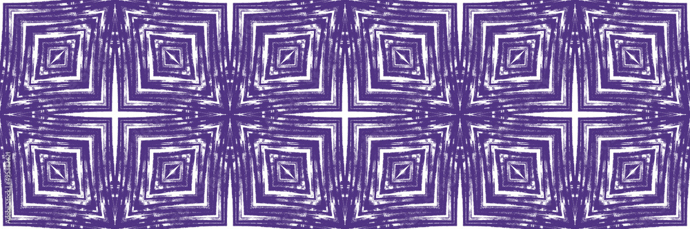 Exotic seamless border. Purple symmetrical Exotic seamless border. Purple symmetrical