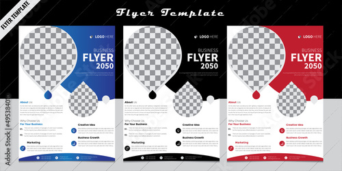 Corporate Flyer Template, Booklet Cover Design, Brochure Design for business marketing, Presentation, agency, Minimal flyer, brochure, report business magazine, poster. Abstract black background.