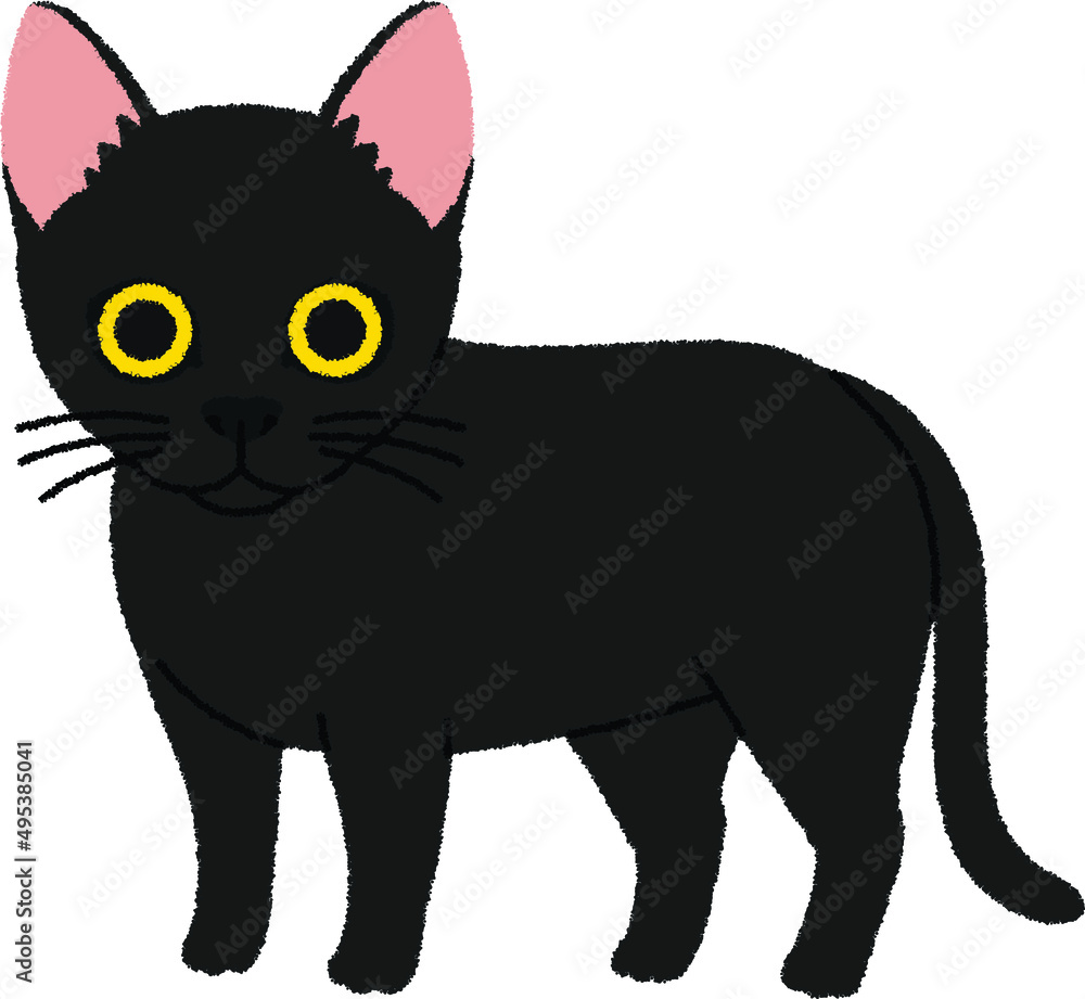 ボンベイの猫イラスト ボンベイの猫イラスト
