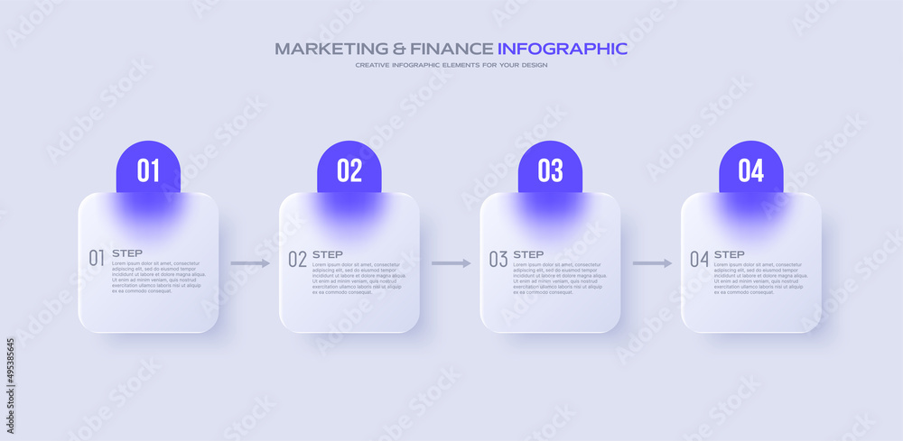 the golden business buttons charts with four timeline... Business timeline chart template. Infographic 4 steps. Glass morphism ...
