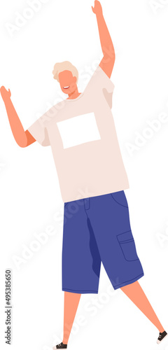Happy Guy Cartoon Illustration