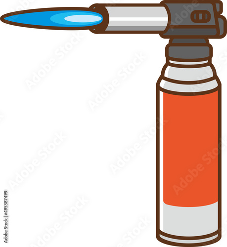 Cassette gas with torch burner