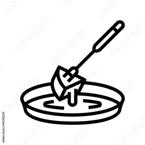 cheese fondue maker line icon vector. cheese fondue maker sign. isolated contour symbol black illustration