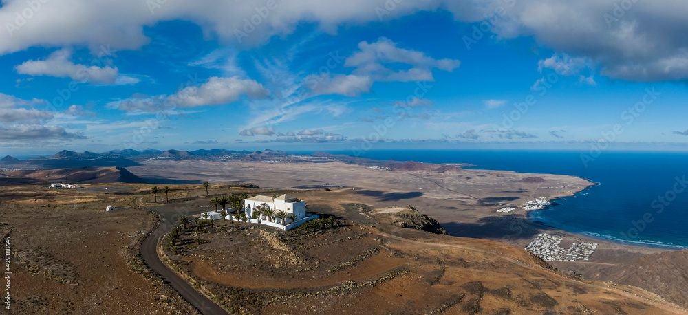 Ermita de las Nieves viewpoint on the spanish island of Lanzarote