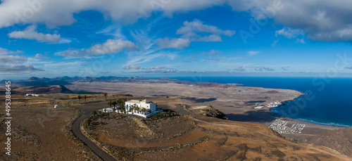 Obraz na płótnie Ermita de las Nieves viewpoint on the spanish island of Lanzarote w salonie
