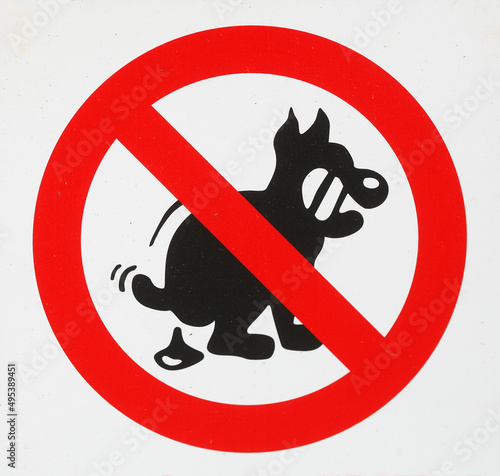 Schild keine Hundetoilette,  Verbotsschild, Deutschland, Europa