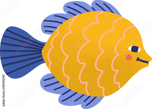Cute Childish Cartoon Illustration
