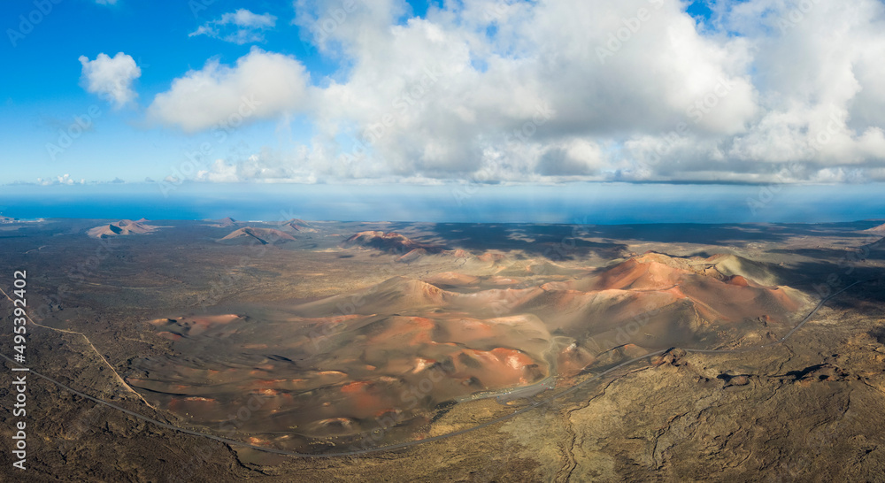 Volcanic fields of Timanfaya National Park, Spain
