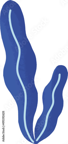 Seaweed or Algae Cartoon Illustration