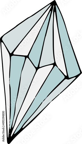 Diamond Vintage Hand Drawn Illustration
