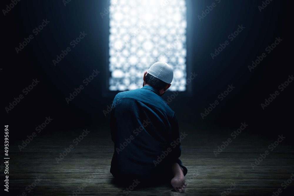Muslim man praying in the mosque Stock Photo Adobe Stock