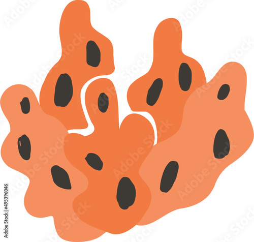 Coral Cartoon Illustration