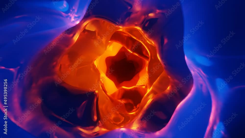 Spinning in a Spiral Tunnel Formation. Tunnel Travel Wormhole Loop with Animation of Red and Violet Lights Space Environment. Seamless Looping Animated Motion. 3D rendering Spinning in a Spiral Tunnel Formation. Tunnel Travel Wormhole Loop with Animation of Red and Violet Lights Space Environment. Seamless Looping Animated Motion. 3D rendering