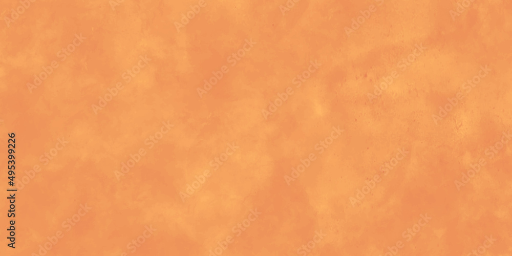 Orange wall background. Abstract watercolor brush strokes. Modern Orange watercolor painting soft textured on wet white paper background, Orange watercolor Grunge background Design. Background.