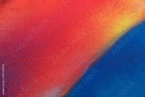 Art under ground. Beautiful street art graffiti background. The wall is decorated with abstract drawings house paint. Modern style urban culture of street youth. Abstract picture on wall