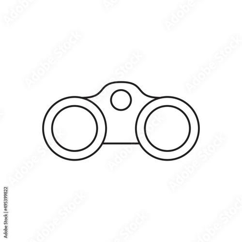 Binoculars icon line style icon, style isolated on white background
