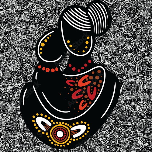 Mother and baby love aboriginal art